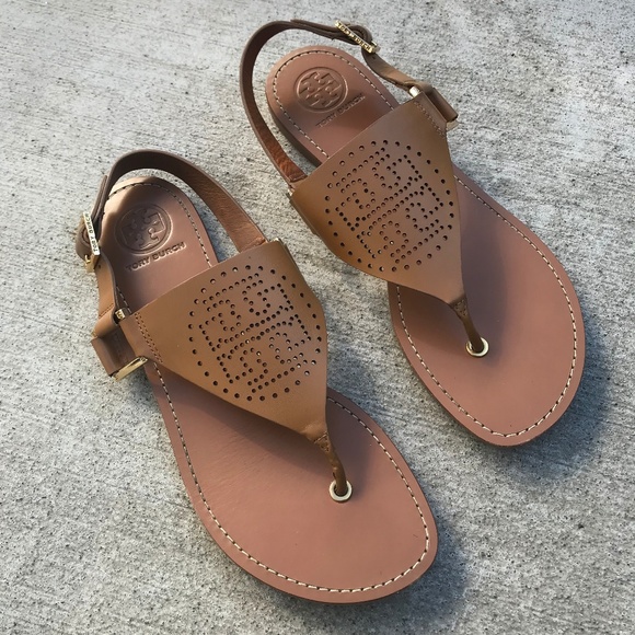 Tory Burch Shoes - TORY BURCH Daniela Vintage Perforated Flat Sandals